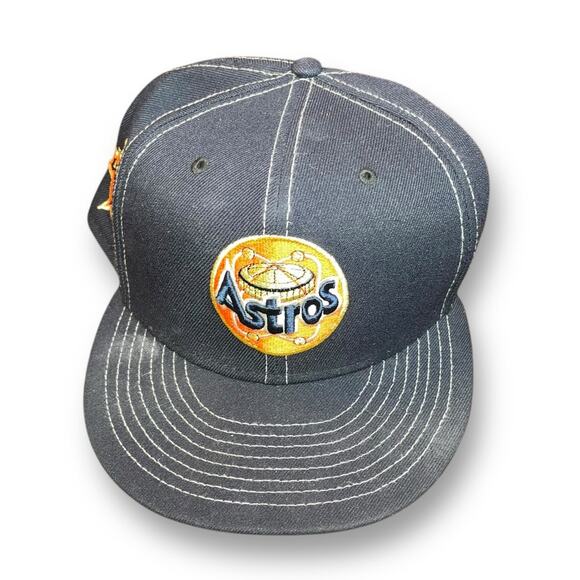 Mens Sz 8 Houston Astros Baseball Hat Cap New Era Cooperstown MLB 1986 Headwear - Picture 15 of 15